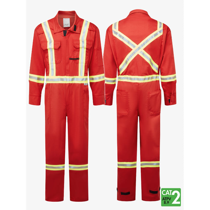 IFR Workwear® Avenger 7 oz Stripped Coveralls Style 3108 - Red