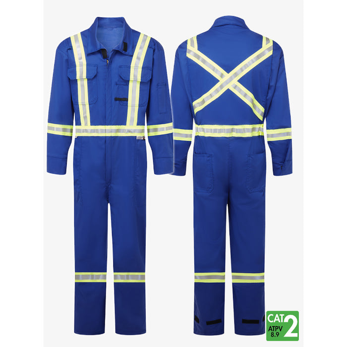 IFR Workwear® Avenger 7 Stripped Coverall - Style 3108 - X Back and Flame Resistant - Blue