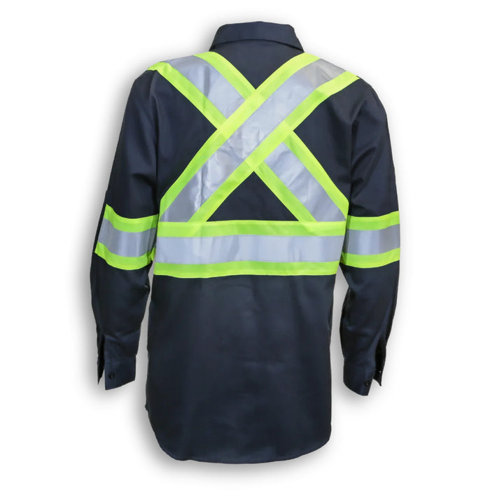 Big K Clothing® High Visibility Cotton Button-Up Safety Shirt - BK555