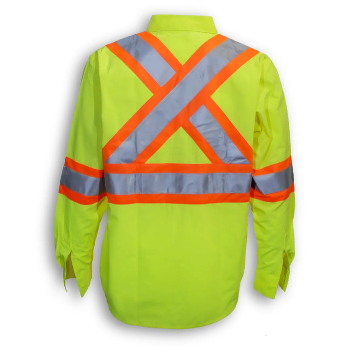 Big K Clothing® High Visibility Cotton Button-Up Safety Shirt - BK555