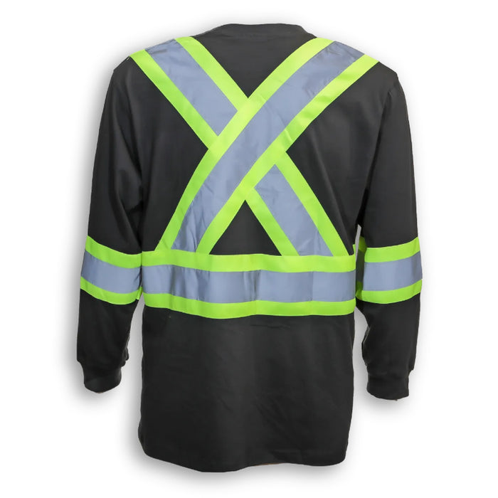Big K Clothing® High Visibility Cotton Long Sleeve Safety Shirt - BK698