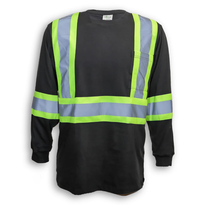 Big K Clothing® High Visibility Cotton Long Sleeve Safety Shirt - BK698