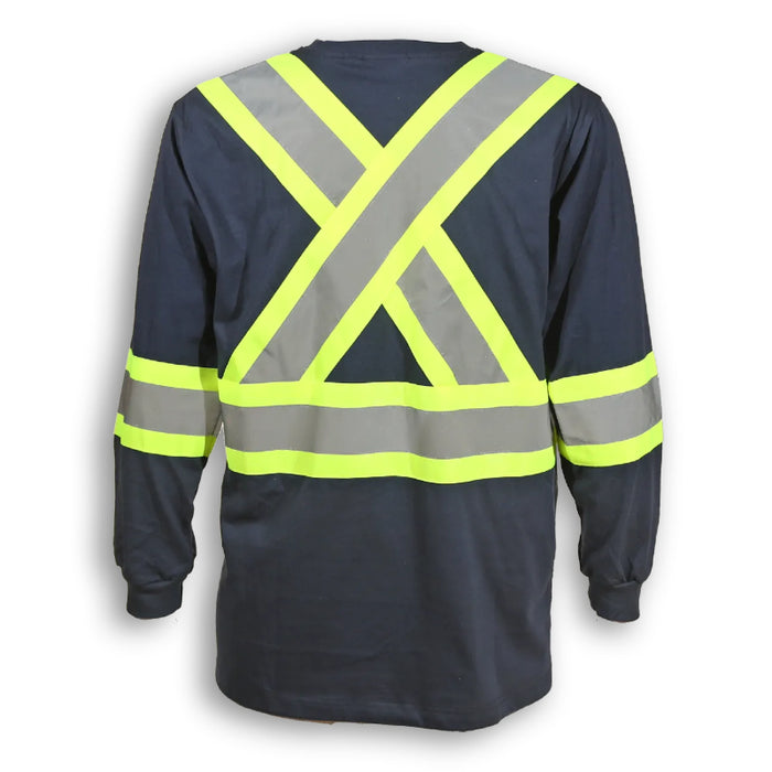 Big K Clothing® High Visibility Cotton Long Sleeve Safety Shirt - BK698