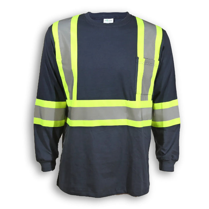 Big K Clothing® High Visibility Cotton Long Sleeve Safety Shirt - BK698