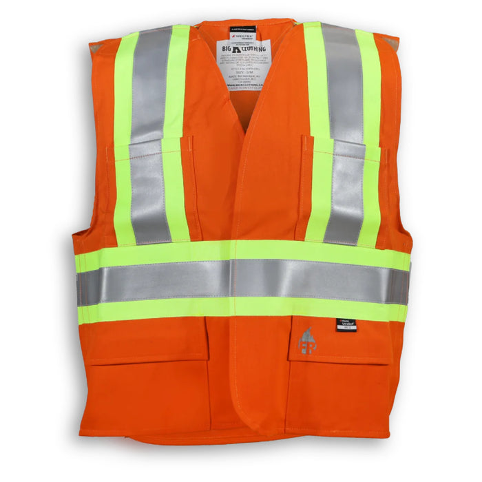 Big K Clothing® High Visibility FR Indura Ultrasoft Surveyor Safety Vest - BK105FRI