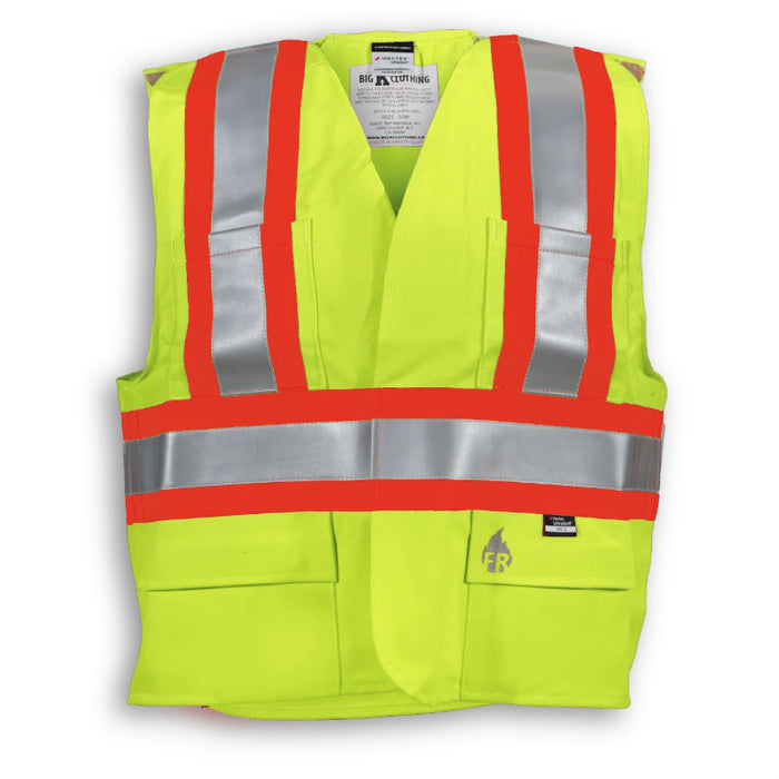 Big K Clothing® High Visibility FR Indura Ultrasoft Surveyor Safety Vest - BK105FRI