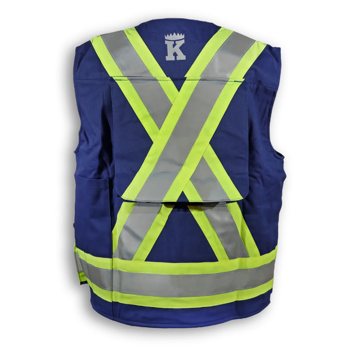 Big K Clothing® High Visibility Flame Resistant Ultrasoft Surveyor Safety Vest - BK305FRI