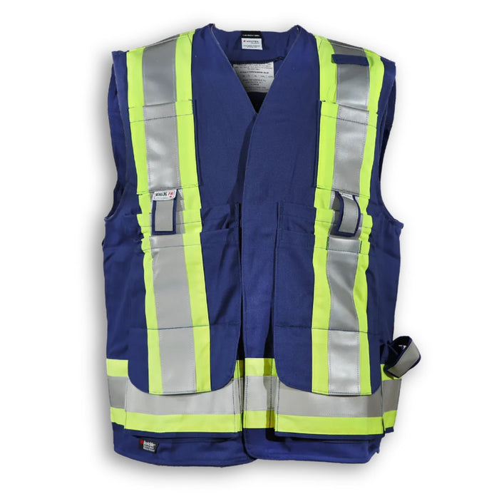 Big K Clothing® High Visibility Flame Resistant Ultrasoft Surveyor Safety Vest - BK305FRI