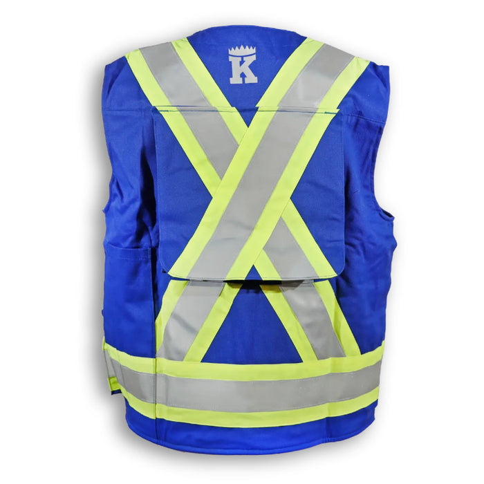 Big K Clothing® High Visibility Flame Resistant Ultrasoft Surveyor Safety Vest - BK305FRI