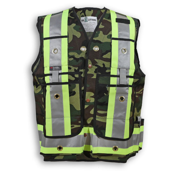 Big K Clothing® High Visibility Poly/Cotton Surveyor Safety Vest - BK305