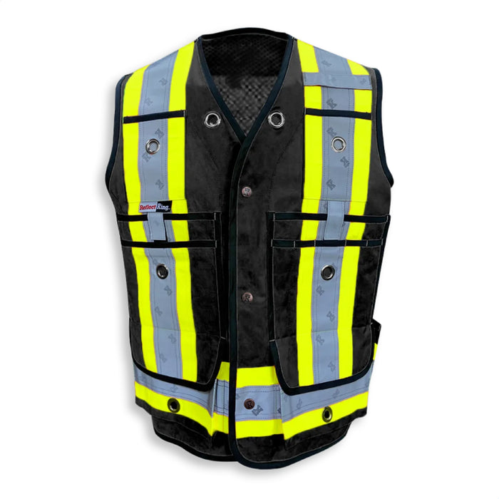 Big K Clothing® High Visibility Poly/Cotton Surveyor Safety Vest - BK305-Mesh