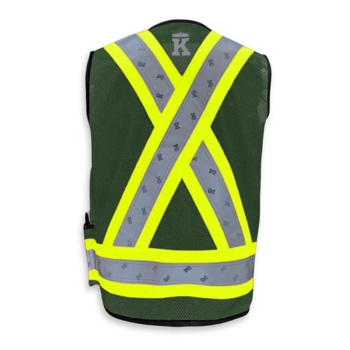 Big K Clothing® High Visibility Poly/Cotton Surveyor Safety Vest - BK305-Mesh