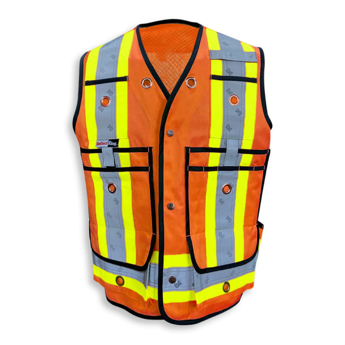 Big K Clothing® High Visibility Poly/Cotton Surveyor Safety Vest - BK305-Mesh