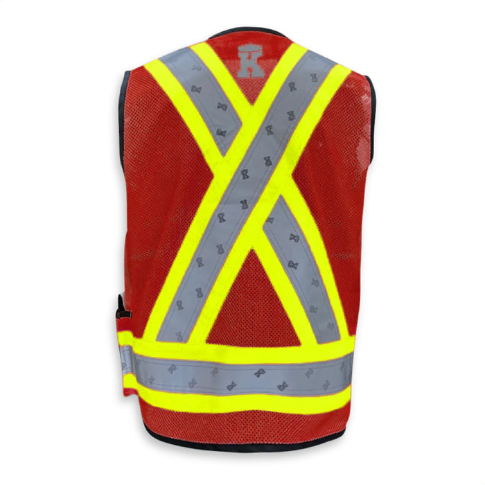 Big K Clothing® High Visibility Poly/Cotton Surveyor Safety Vest - BK305-Mesh