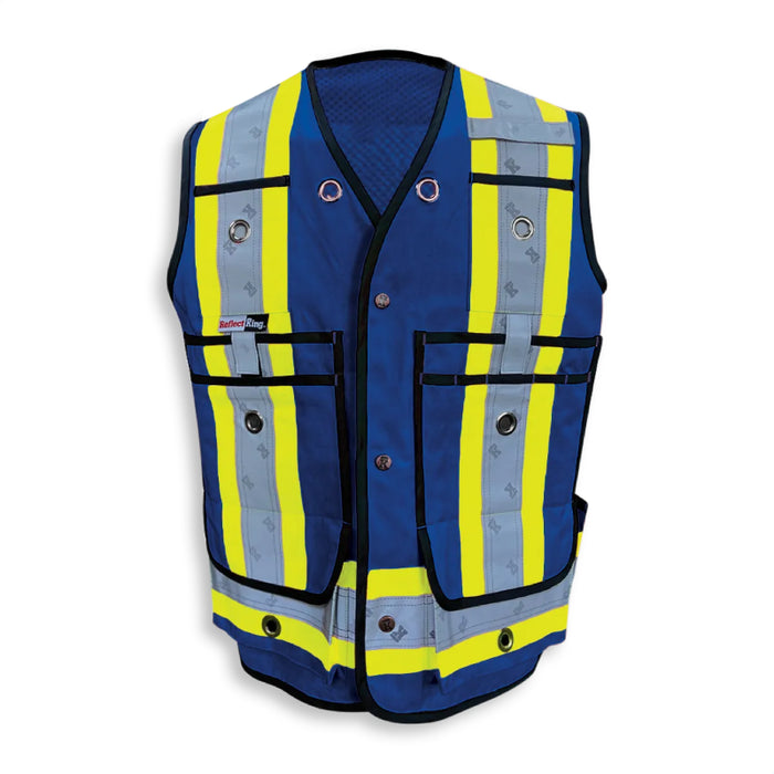 Big K Clothing® High Visibility Poly/Cotton Surveyor Safety Vest - BK305-Mesh