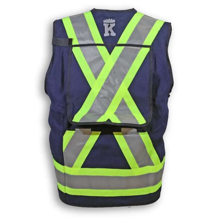 Big K Clothing® High Visibility Poly/Cotton Surveyor Safety Vest - BK305