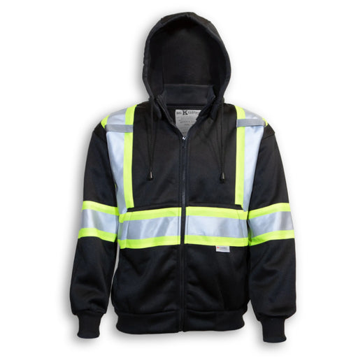 Big K Clothing® High Visibility Poly Safety Hoodie with Detachable Hood - BK3556