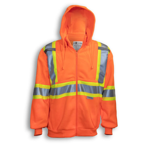 Big K Clothing® High Visibility Poly Safety Hoodie with Detachable Hood - BK3556