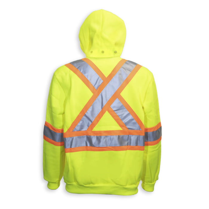 Big K Clothing® High Visibility Poly Safety Hoodie with Detachable Hood - BK3556