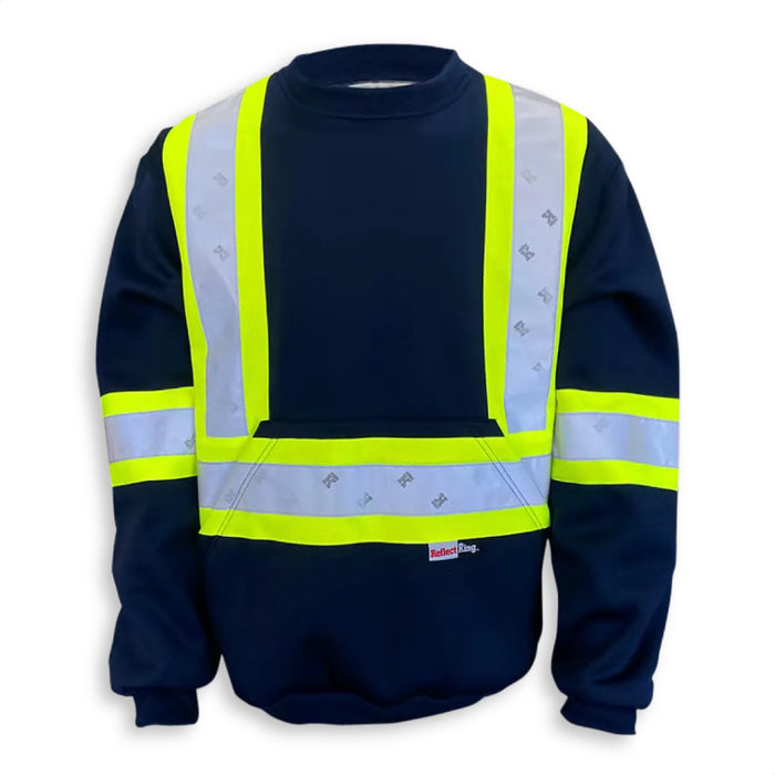 Big K Clothing® High Visibility Polyester Microfleece Crewneck Safety Sweatshirt - BK3559