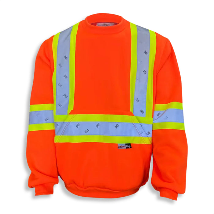 Big K Clothing® High Visibility Polyester Microfleece Crewneck Safety Sweatshirt - BK3559