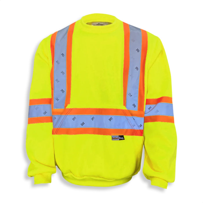 Big K Clothing® High Visibility Polyester Microfleece Crewneck Safety Sweatshirt - BK3559