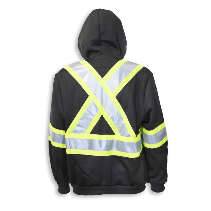 Big K Clothing® High Visibility Cotton Ziper Front Safety Hoodie - BK3557
