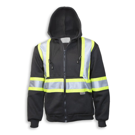 Big K Clothing® High Visibility Cotton Ziper Front Safety Hoodie - BK3557