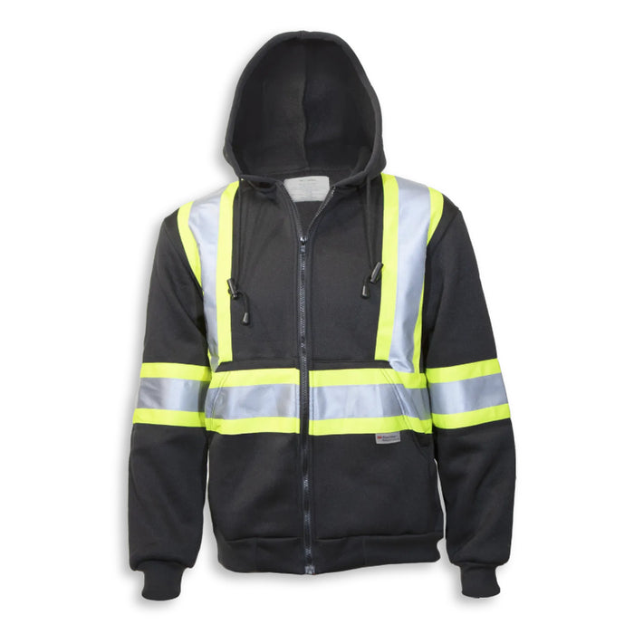 Big K Clothing® High Visibility Cotton Ziper Front Safety Hoodie - BK3557
