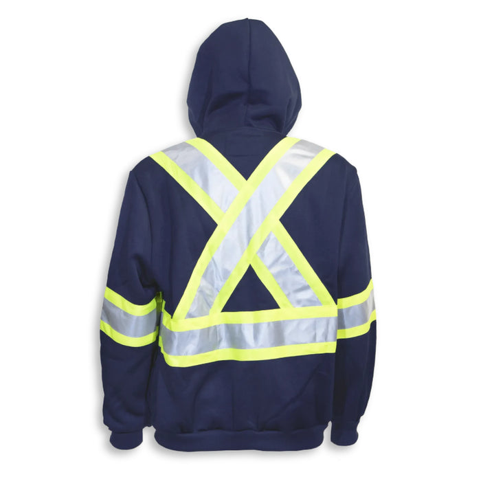 Big K Clothing® High Visibility Cotton Ziper Front Safety Hoodie - BK3557