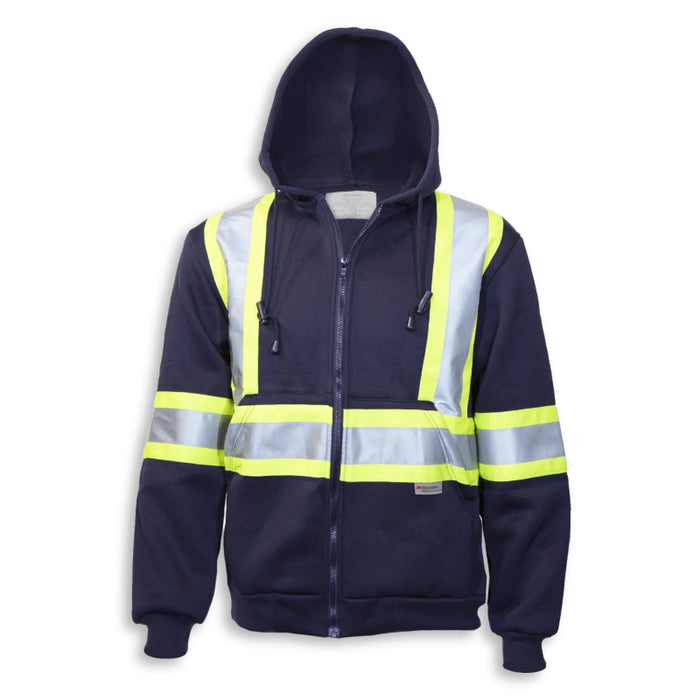 Big K Clothing® High Visibility Cotton Ziper Front Safety Hoodie - BK3557