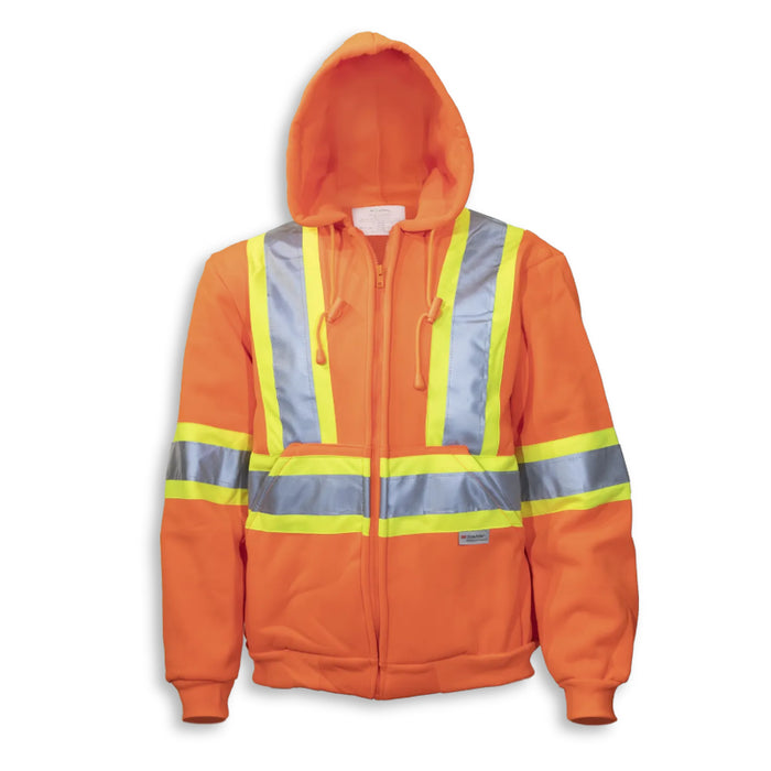 Big K Clothing® High Visibility Cotton Ziper Front Safety Hoodie - BK3557