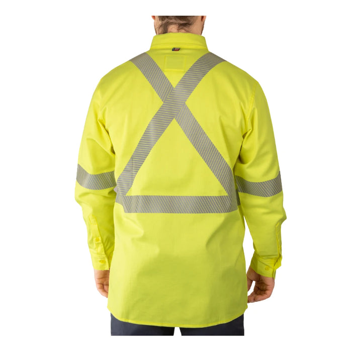 Big Bill® FR/Hi Vis PRO Button-Down Dress Shirt - Yellow Lime - 107PR6
