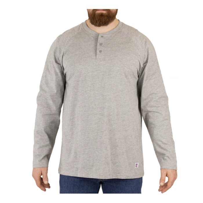 Big Bill® Heavyweight Long Sleeve Henley Work T-shirt - CK15