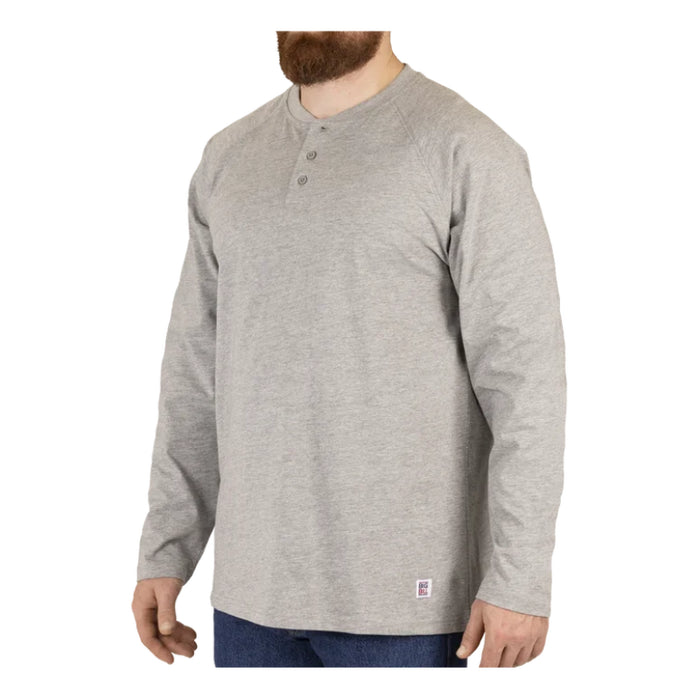 Big Bill® Heavyweight Long Sleeve Henley Work T-shirt - CK15