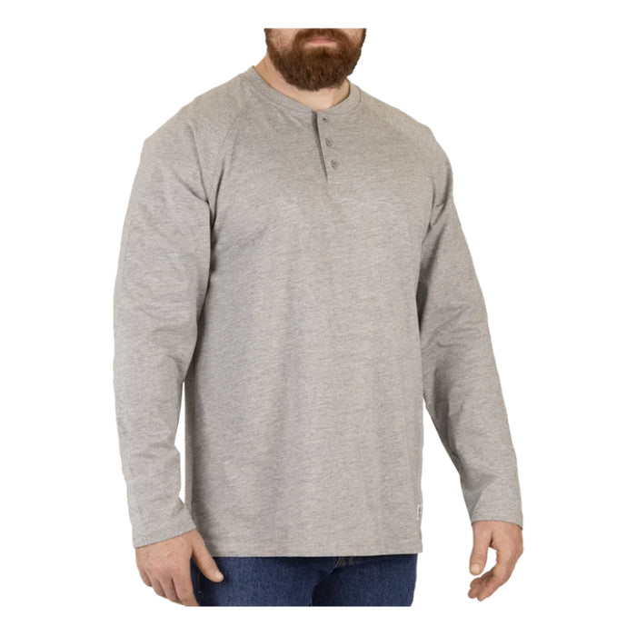 Big Bill® Heavyweight Long Sleeve Henley Work T-shirt - CK15