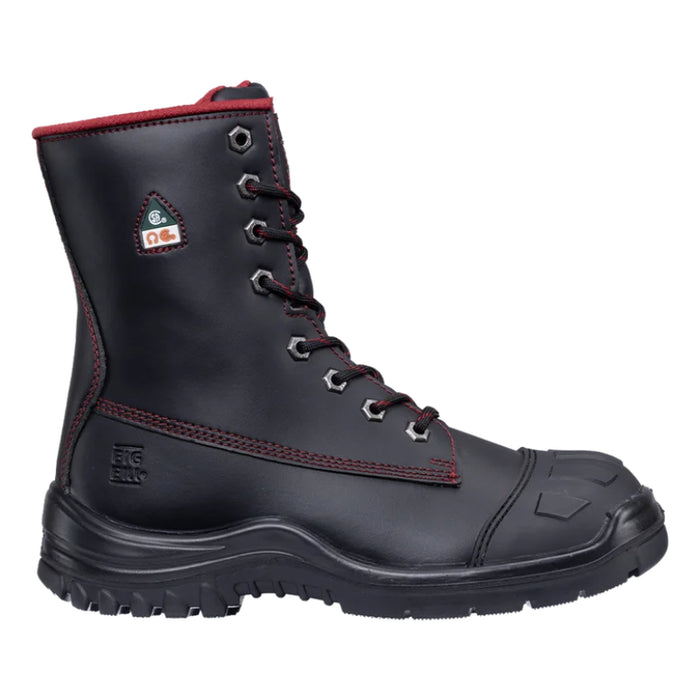 Big Bill® Women's 8" Big Red Microfiber Work Boots - Black - BB4002W