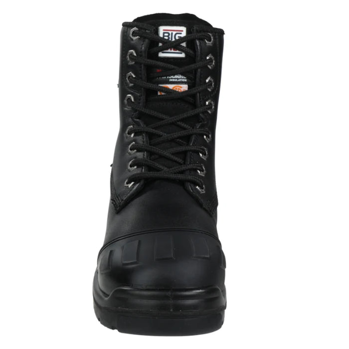 Big Bill® Women's Original 8" Black Full Grain Leather Work Boots - Black - BB5000W