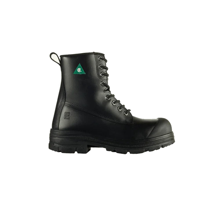 Big Bill® Women's Original 8" Black Full Grain Leather Work Boots - Black - BB5000W