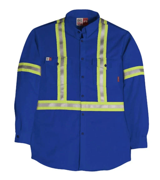 Big Bill Flame Resistant Long-Sleeve Flashtrap® Ventilated Shirt with Reflective Material - 1115US7