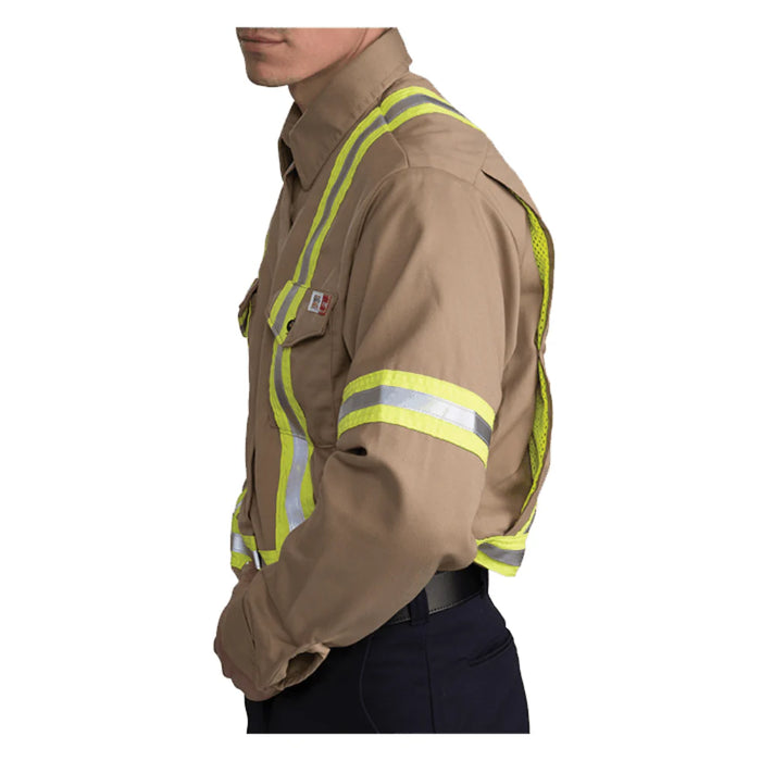 Big Bill Flame Resistant Long-Sleeve Flashtrap® Ventilated Shirt with Reflective Material - 1115US7