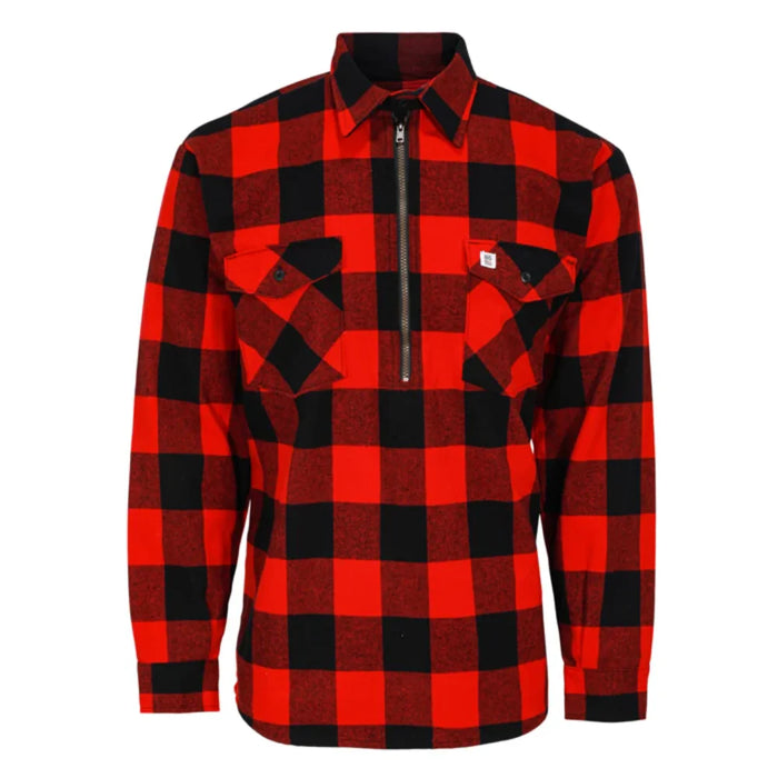 Big Bill Long-Sleeve Premium Flannel Shirt with Half-Zip - 123