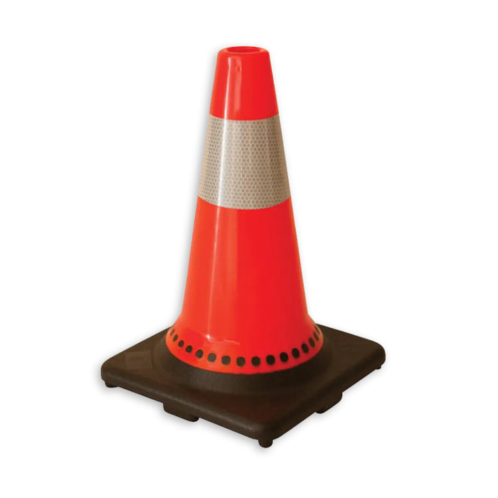 Big K® 28” Traffic Cone with 6” Collar and 6.6 lb Black Base - BK331-BLK28