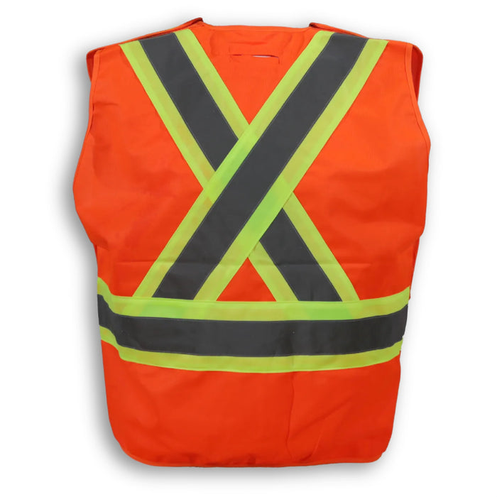 Big K Clothing® High Visibility 100% Polyester Snap Safety Vest - BK139