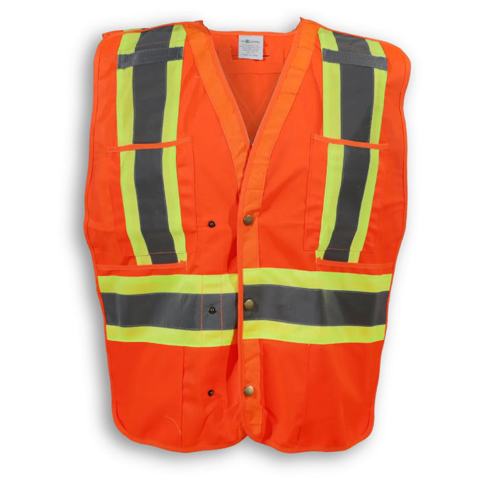 Big K Clothing® High Visibility 100% Polyester Snap Safety Vest - BK139