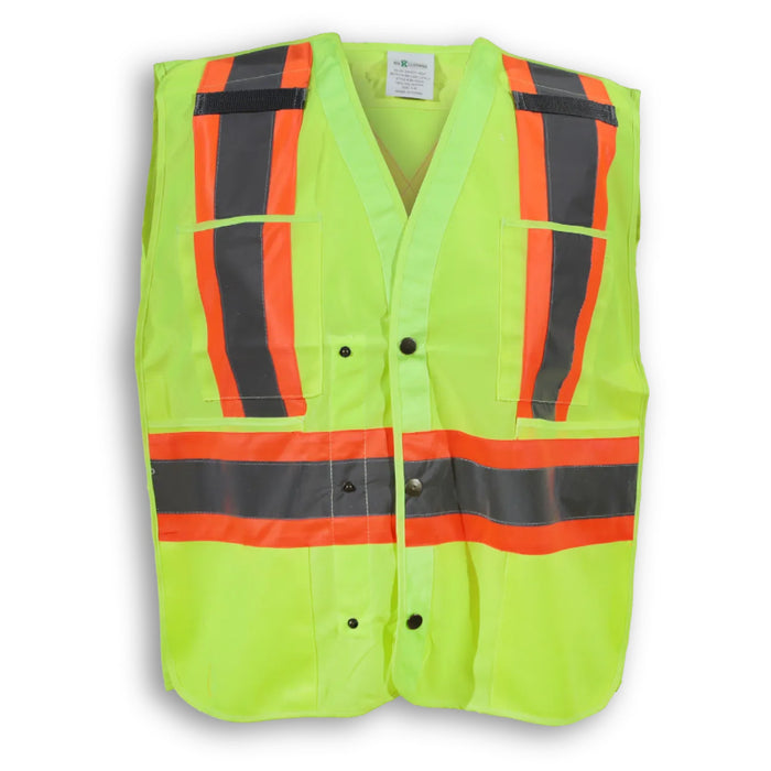 Big K Clothing® High Visibility 100% Polyester Snap Safety Vest - BK139