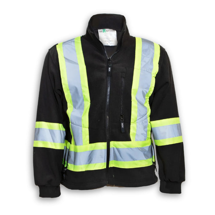 Big K Clothing® High Visibility 3-in-1 Safety Rain Jacket - Black - BK469