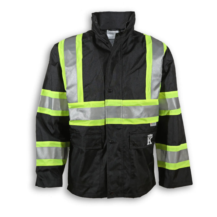 Big K Clothing® High Visibility 300 Denier Polyester Safety Rain Jacket - BK802