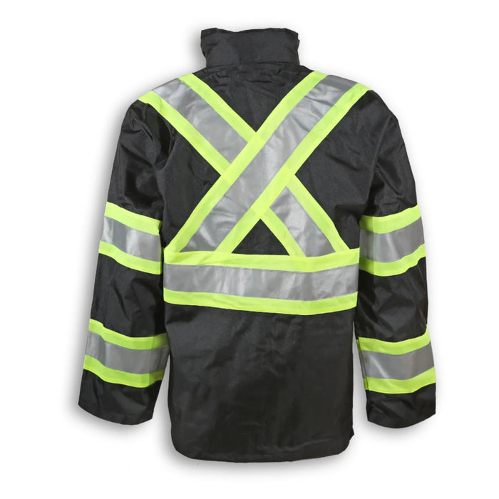 Big K Clothing® High Visibility 300 Denier Polyester Safety Rain Jacket - BK802
