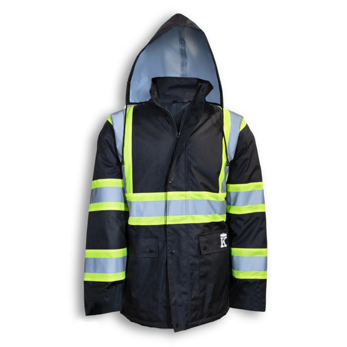 Big K Clothing® High Visibility 300 Denier Polyester Safety Rain Jacket - BK802